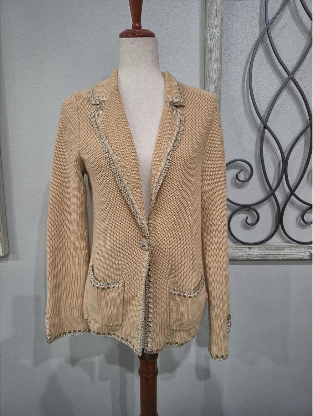 White Warren Cardigan Size Large